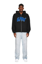 LOGO ZIP HOODIE BLACK