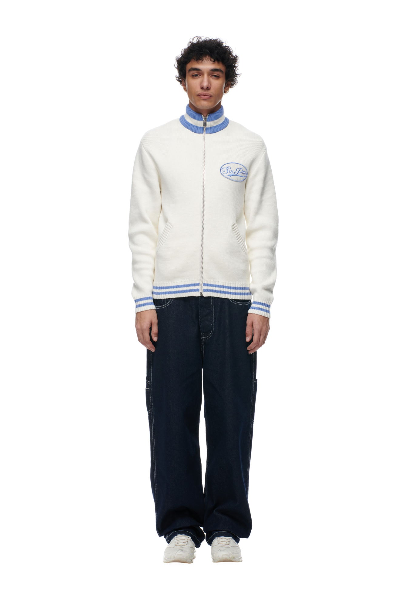 KNIT ZIP CARDIGAN